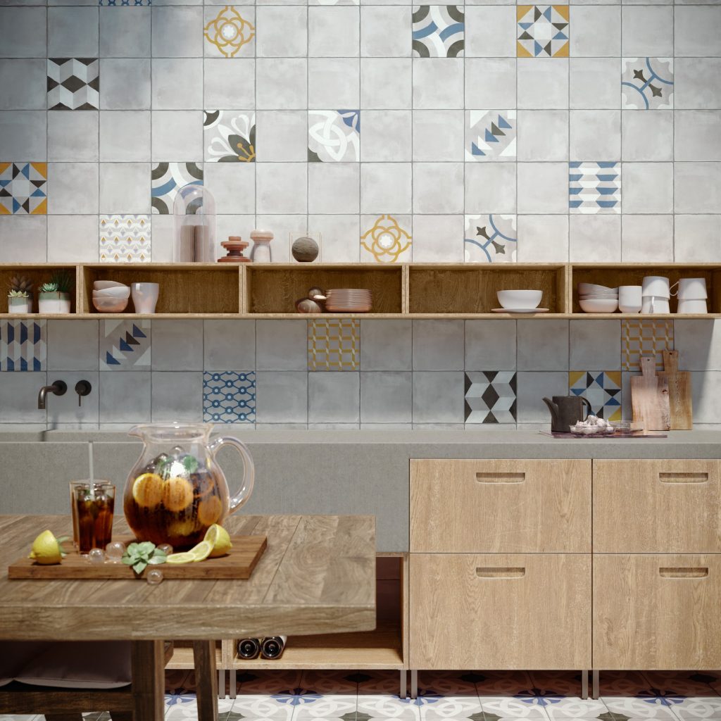 Vintage Look Wandfliese Küche